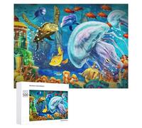 Puzzles pour Adultes500 PCS Ocean Life Adventure Puzzle Décoratif Mural - Niveau Difficile - Idéal comme Cadeau pour Toute La Famille 500 PCS