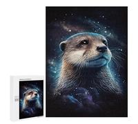 Puzzles pour Adultes500 PCS Otter in Space Puzzles pour Adultes Cadeau d'anniversaire Difficile Et Stimulant Cadeaux d'anniversaire Uniques 500 PCS