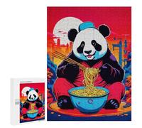 Puzzles pour Adultes500 PCS Panda Ramen Japan Puzzles pour Adultes - Décoration Murale - Défi Difficile - Cadeaux Uniques d'anniversaire Et De Noël 500 PCS