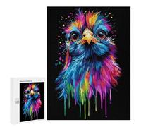 Puzzles pour Adultes500 PCS Pop Art Rainbow Silkie Chi Puzzles pour Adultes - Décoration Murale - Défi Difficile - Cadeaux Uniques d'anniversaire Et De Noël 500 PCS