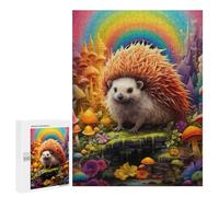 Puzzles pour Adultes500 PCS Rainbow Hedgehog Fantasy Puzzle Décoratif Mural - Niveau Difficile - Idéal comme Cadeau pour Toute La Famille 500 PCS