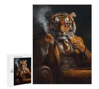 Puzzles pour Adultes500 PCS Rex Tiger The Gentleman's Guide to Smoking Puzzles pour Adolescents pour S'amuser en Famille Difficile Et Stimulant Un pour Les Jeux 500 PCS