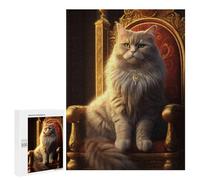 Puzzles pour Adultes500 PCS Royal Cat Throne Decor-1 Puzzles pour Adolescents pour S'amuser en Famille Difficile Et Stimulant Un pour Les Jeux 500 PCS