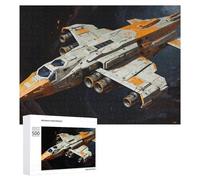 Puzzles pour Adultes500 PCS Spacecraft in Cosmic Landscape -3 Puzzle Décoratif Mural - Niveau Difficile - Idéal comme Cadeau pour Toute La Famille 500 PCS