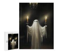 Puzzles pour Adultes500 PCS Spooky Ghost in Candlelit Room Puzzles pour Adultes - Jeu De Réflexion, Analyse Et Logique - Cadeaux Anti-Stress 500 PCS