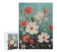 Puzzles pour Adultes500 PCS Springtime Floral Delight Puzzle Décoratif Mural - Niveau Difficile - Idéal comme Cadeau pour Toute La Famille 500 PCS