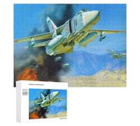 Puzzles pour Adultes500 PCS Sukhoi Su24 Jet War Puzzles pour Adultes À Monter Soi-même - Découpe De Précision - Idée Cadeau pour Toute La Famille 500 PCS