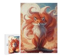 Puzzles pour Adultes500 PCS Sunset Fox Puzzles pour Adultes Jeux Relaxants Course De Vitesse Manuelle Activités Amusantes À La Maison 500 PCS