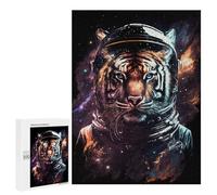 Puzzles pour Adultes500 PCS Tiger Astronaut Space Art Print Puzzles pour Adolescents pour S'amuser en Famille Difficile Et Stimulant Un pour Les Jeux 500 PCS