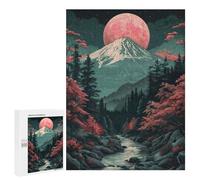 Puzzles pour Adultes500 PCS Vintage Asian Landscape Puzzles pour Adultes : Jeux en Famille, Défi Difficile, Activités Amusantes À Faire À La Maison 500 PCS