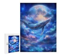 Puzzles pour Adultes500 PCS Whale Dream Fantasy Art Puzzles pour Adolescents pour S'amuser en Famille Difficile Et Stimulant Un pour Les Jeux 500 PCS
