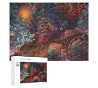 Puzzles pour Adultes500 PCS Whirling Cosmic Serpent Puzzles pour Adultes - Décoration Murale - Loisirs À La Maison - Activités Amusantes À Faire chez Soi 500 PCS