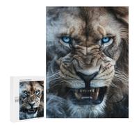 Puzzles pour Adultes500 PCS Wild Lion Roar -2 Puzzles pour Adolescents Jeux Relaxants pour S'amuser en Famille Activités Amusantes À La Maison 500 PCS