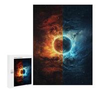 Puzzles pour Adultes500 PCS Yin-Yang Cosmic Balance Puzzle Décoratif Mural - Niveau Difficile - Idéal comme Cadeau pour Toute La Famille 500 PCS