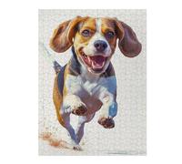 Puzzles pour Adultes52x38cm/1000pcs Beagle Running Puzzle pour Adultes - Jeu De Réflexion - Améliore La Mémoire - Stimule Le Cerveau