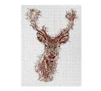 Puzzles pour Adultes52x38cm/1000pcs Charming Deer Horns Puzzles pour Adultes - Jeu Manuel - Idées De Détente - Cadeaux d'anniversaire Et Autres Cadeaux Uniques 52x38cm/1000pcs