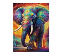 Puzzles pour Adultes52x38cm/1000pcs Colorful Elephant Artwork-22 Puzzles pour Adultes : des Jeux Relaxants pour Améliorer La Mémoire, Parfaits pour Un Anniversaire Ou Noël 52x38cm/1000pcs