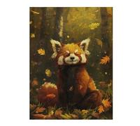Puzzles pour Adultes52x38cm/1000pcs Contented Red Panda Casse-têtes pour Adolescents - Jeu De Réflexion - Défi Difficile - Aidez Votre Cerveau À S'exercer 52x38cm/1000pcs