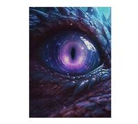 Puzzles pour Adultes52x38cm/1000pcs Dragon's Gaze Mystic Eye Artwork Puzzles pour Adultes : Jeu Manuel Anti-Stress, Activités Amusantes À Faire À La Maison, 52x38cm/1000pcs