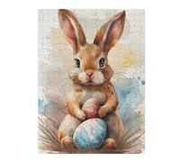 Puzzles pour Adultes52x38cm/1000pcs Easter Bunny with Colorful Eggs Puzzles pour Adultes Jeux Relaxants Décoration Murale Activités Amusantes À La Maison 52x38cm/1000pcs