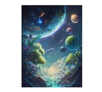 Puzzles pour Adultes52x38cm/1000pcs Fantasy Cosmic Landscape -7 Puzzles pour Adultes Jeux Relaxants Anti-Stress Stimule Le Cerveau 52x38cm/1000pcs