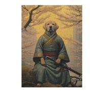 Puzzles pour Adultes52x38cm/1000pcs Labrador The Samurai Puzzles Anti-Stress pour Adultes : des Jeux Amusants en Famille À Faire À La Maison 52x38cm/1000pcs