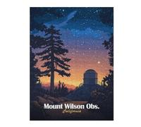 Puzzles pour Adultes52x38cm/1000pcs Mount Wilson Observatory Puzzles pour Adultes : Jeux Relaxants, Amélioration De La Mémoire, Cadeaux d'anniversaire Et Autres Idées Originales 52x38cm/1000pcs