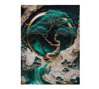 Puzzles pour Adultes52x38cm/1000pcs Mountain Tree Kintsugi Art Puzzles pour Adultes - Jeu Manuel - Idées De Détente - Cadeaux d'anniversaire Et Autres Cadeaux Uniques 52x38cm/1000pcs