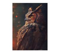 Puzzles pour Adultes52x38cm/1000pcs Mystic Owl Gaze Puzzle, Jouet, Décoration Murale, Défi Difficile, Idéal comme Cadeau pour Toute La Famille 52x38cm/1000pcs