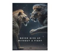 Puzzles pour Adultes52x38cm/1000pcs Never Give Up Puzzles Anti-Stress pour S'amuser en Famille Et Stimuler Le Cerveau