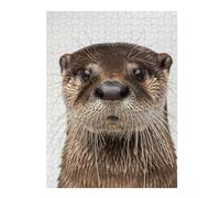 Puzzles pour Adultes52x38cm/1000pcs Otter Face Puzzle pour Adultes - Jeu De Réflexion - Améliore La Mémoire - Stimule Le Cerveau