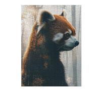 Puzzles pour Adultes52x38cm/1000pcs Red Panda in Forest Puzzles pour Adultes - Jouets À Monter Soi-même - Cadeau d'anniversaire - Cadeaux Uniques pour Anniversaires Et Noël 52x38cm/1000pcs