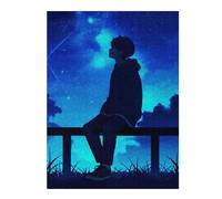 Puzzles pour Adultes52x38cm/1000pcs Sad Boy Puzzles pour Adultes - Jouets À Monter Soi-même - Cadeau d'anniversaire - Cadeaux Uniques pour Anniversaires Et Noël 52x38cm/1000pcs