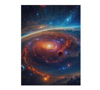 Puzzles pour Adultes52x38cm/1000pcs Space Nebula Galaxy Puzzle pour Adultes - Jeu De Réflexion - Améliore La Mémoire - Stimule Le Cerveau