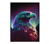 Puzzles pour Adultes52x38cm/1000pcs Synthwave Eagle Puzzles pour Adultes - Jeux Anti-Stress - Idées De Détente À La Maison - Cadeaux d'anniversaire Et De Noël Uniques 52x38cm/1000pcs