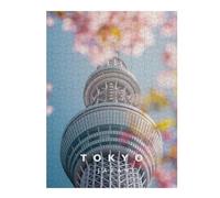Puzzles pour Adultes52x38cm/1000pcs Tokyo Spring and Sakura Puzzle, Jouet, Décoration Murale, Défi Difficile, Idéal comme Cadeau pour Toute La Famille 52x38cm/1000pcs