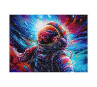 Puzzles pour Adultes52x38cm/1000pcs Vibrant Astronaut in Space -1 Puzzles pour Adultes Jeux Relaxants Course De Vitesse Manuelle Activités Amusantes À La Maison 52x38cm/1000pcs