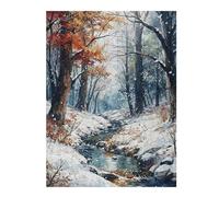 Puzzles pour Adultes52x38cm/1000pcs Winters Whisper Puzzle pour Adultes - Jeu De Réflexion - Améliore La Mémoire - Stimule Le Cerveau