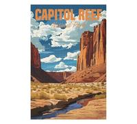 Puzzles pour Adultes75x50cm/1000pcs Capitol Reef National Park Puzzle, Jouet, Décoration Murale, Défi Difficile, Idéal comme Cadeau pour Toute La Famille 75x50cm/1000pcs