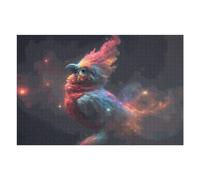 Puzzles pour Adultes75x50cm/1000pcs Colorful Bird in Abstract Space Puzzle, Jouet, Décoration Murale, Défi Difficile, Idéal comme Cadeau pour Toute La Famille 75x50cm/1000pcs