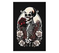 Puzzles pour Adultes75x50cm/1000pcs Flower Skeleton Puzzles Anti-Stress pour S'amuser en Famille Et Stimuler Le Cerveau
