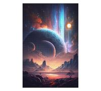 Puzzles pour Adultes75x50cm/1000pcs Mystical Cosmic Landscape -4 Casse-têtes pour Adultes, Jeux De Réflexion, Courses De Vitesse, Cadeaux d'anniversaire Originaux 75x50cm/1000pcs