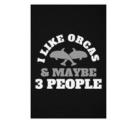 Puzzles pour Adultes75x50cm/1000pcs Orcas Whales Introvert Casse-têtes pour Adolescents - Jeu De Réflexion - Défi Difficile - Aidez Votre Cerveau À S'exercer 75x50cm/1000pcs