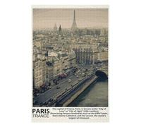 Puzzles pour Adultes75x50cm/1000pcs Paris France Puzzle, Jouet, Décoration Murale, Défi Difficile, Idéal comme Cadeau pour Toute La Famille 75x50cm/1000pcs