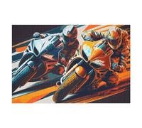 Puzzles pour Adultes75x50cm/1000pcs Racing Motorcycle Artwork Puzzles pour Adultes : Jeux Relaxants, Amélioration De La Mémoire, Cadeaux d'anniversaire Et Autres Idées Originales 75x50cm/1000pcs