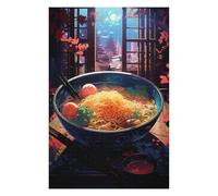 Puzzles pour Adultes75x50cm/1000pcs Ramen Japan Neon Puzzles pour Adultes - Jouets À Monter Soi-même - Cadeau d'anniversaire - Cadeaux Uniques pour Anniversaires Et Noël 75x50cm/1000pcs
