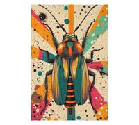 Puzzles pour Adultes75x50cm/1000pcs Retro Cockroach Art Artistic Cockroach in Abstract Style Puzzle pour Adultes Jeux Relaxants Décoration Parfaite pour Un Anniversaire, Noël 75x50cm/1000pcs