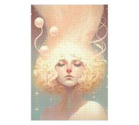 Puzzles pour Adultes75x50cm/1000pcs Whispering Bubbles A Dreamy Portrait Puzzles Anti-Stress pour S'amuser en Famille Et Stimuler Le Cerveau