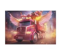 Puzzles pour Adultes75x50cm/1000pcs Winged Truck in Action Puzzle, Jouet, Décoration Murale, Défi Difficile, Idéal comme Cadeau pour Toute La Famille 75x50cm/1000pcs