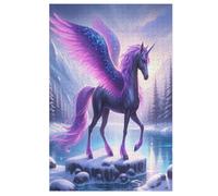 Puzzles pour Animal Cheval Puzzles pour AdultesPuzzles en Bois De 1000 Pièces pour Adultes Cadeaux Jeu Stimulant (78×53cm)
